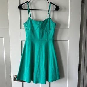 Express fit and flare dress. Turquoise. Size XS. NWOT.